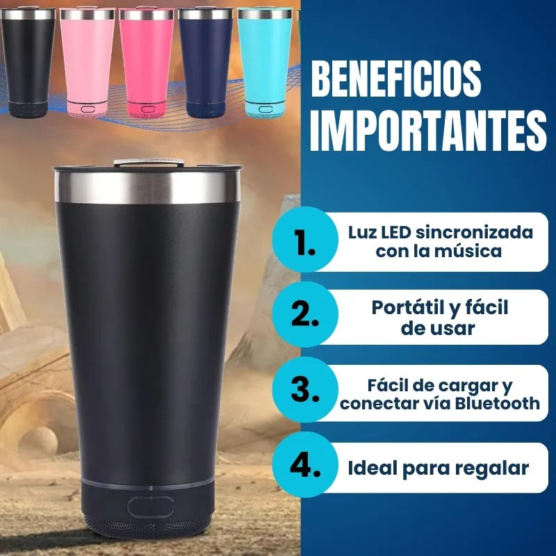 SoundMug 420 | Tu bebida perfecta con sonido envolvente.